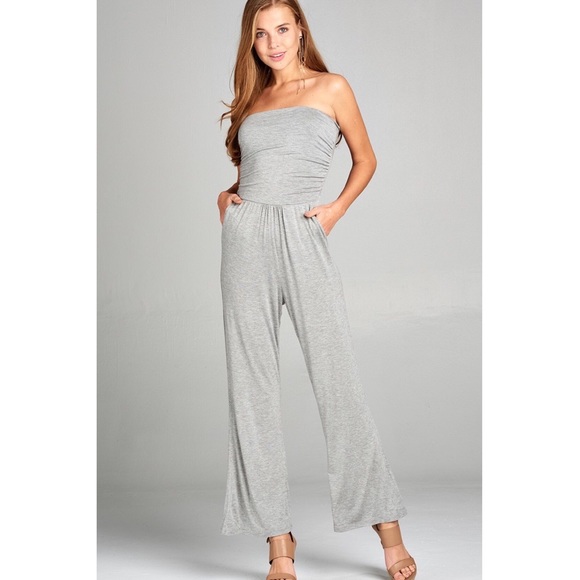 Erin Gray Strapless Jumpsuit - Picture 3 of 5